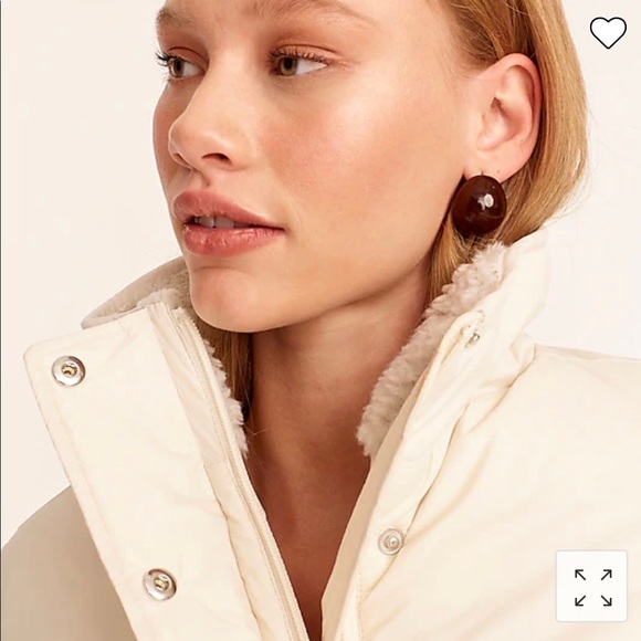 NWT J. Crew Sherpa-lined puffer with Prima Loft. - Picture 5 of 12